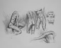 Michael Hensley Drawings, Figure Groups 31